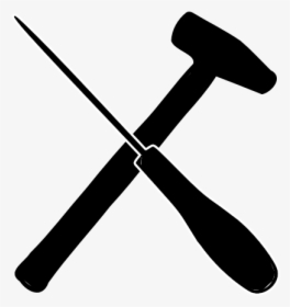 Hammer And Screwdriver - Stonemason's Hammer, HD Png Download, Free Download