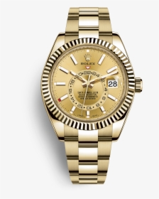 Sky-dweller Oyster, 42 Mm, Yellow Gold - Rolex Sky Dweller All Gold, HD Png Download, Free Download