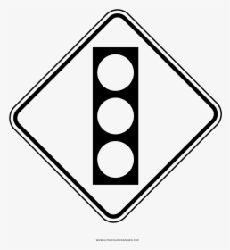 Transparent Semaforo Png - Traffic Light Black And White, Png Download, Free Download