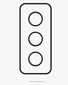 Traffic Light Coloring Page - Circle, HD Png Download, Free Download