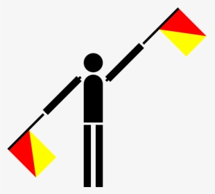 Semaphore Lima Png Clip Arts - Semaphore L, Transparent Png, Free Download