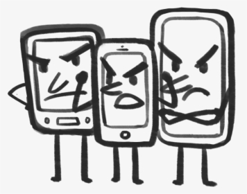 Clip Art Angry Cell Phone, HD Png Download, Free Download