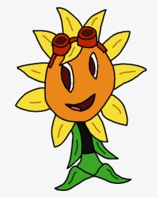 Sunflower From Plants Vs - Drawing, HD Png Download, Free Download