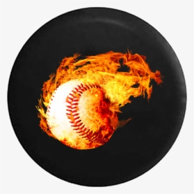 Glowing Flames With Fire Softball Baseball Rv Camper - Fire Png Baseball Fire, Transparent Png, Free Download