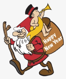 Clip Art Of A Gnome And Baby New Year Dixie Allan - Happy Holidays Clip Art, HD Png Download, Free Download