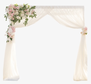 Simple Chiffon Wedding Arch Arbor - Canopy, HD Png Download, Free Download