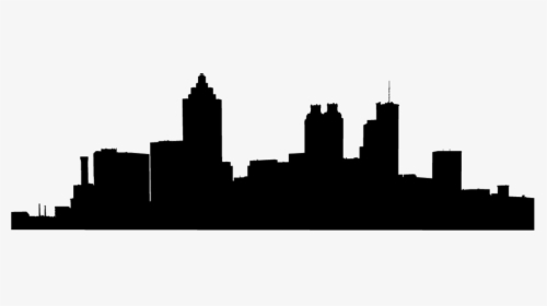 City Skyline Silhouette - Atlanta Skyline Vector Png, Transparent Png, Free Download