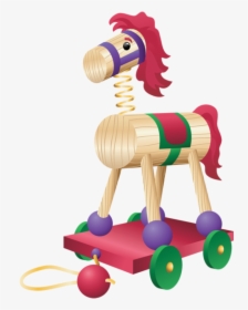 Trojan Horse Clipart Newborn Baby Toy - Santa's Bag Of Toys Clipart, HD Png Download, Free Download
