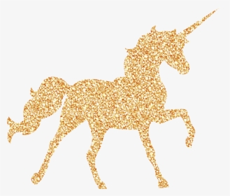 Gold Unicorn Png - Transparent Background Gold Unicorn, Png Download, Free Download