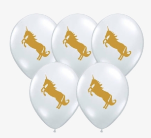 Clear Gold Unicorn Balloon - Reindeer, HD Png Download, Free Download