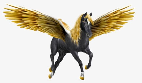 Black And Gold Unicorn, HD Png Download, Free Download