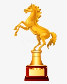 Free Png Trophy Horse Png Images Transparent - Golden Horse Transparent, Png Download, Free Download