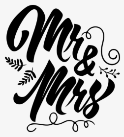 Svg Mr And Mrs Wedding Design, HD Png Download, Free Download
