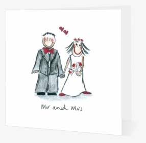 Mr And Mrs - Tie The Knot Cartoon, HD Png Download, Free Download