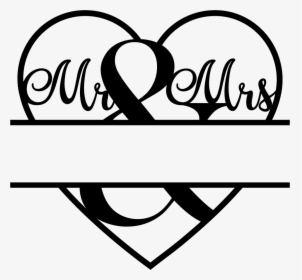 Mr And Mrs Split Monogram, HD Png Download, Free Download