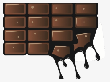 Transparent Box Of Chocolate Clipart - Melted Chocolate Bar Clipart, HD Png Download, Free Download
