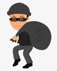 Burglar Clipart Burglary - Robber Clipart Transparent, HD Png Download, Free Download