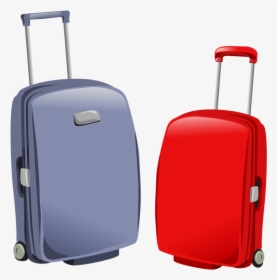 Rolling Suitcase Clipart, HD Png Download, Free Download