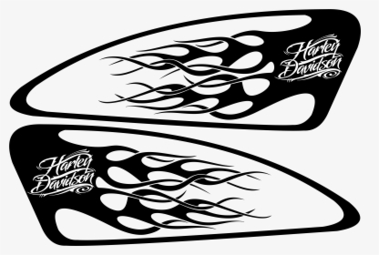 Harley Decals Airbrush Gas Tank Stencils Vinyl - Motorcycle Gas Tank Stencil, HD Png Download, Free Download