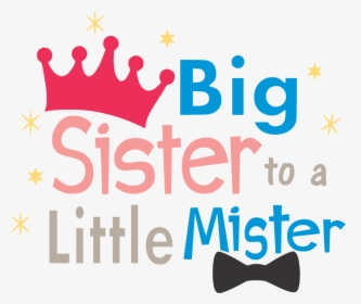 Logo Sister Font Clip Art Mr - Transparent Big Sister Clipart, HD Png Download, Free Download