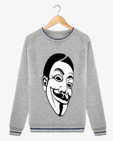 Sweat Col Rond Stella Trips Tipped Guy Fawkes Mask - Cartoon, HD Png Download, Free Download