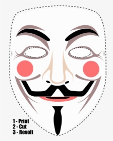 Guy Fawkes Mask , Png Download - Guy Fawkes Mask, Transparent Png, Free Download