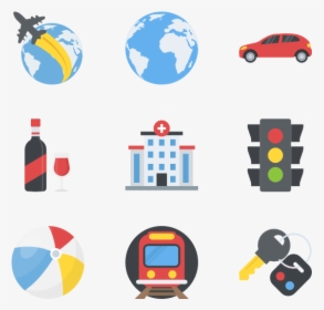 Essential Set - Travel Color Icon Png, Transparent Png, Free Download
