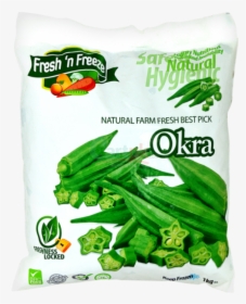 Fresh "n Freeze Okra 1kg - Fuji Fresh & Freez, HD Png Download, Free Download