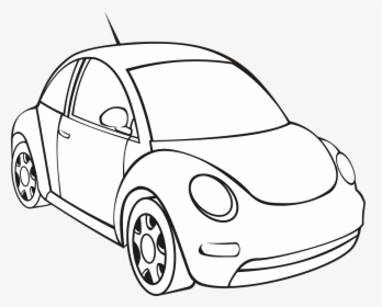 Car, Automobile, Auto, Vehicle, City Car, Mechanics - Vw Beetle Coloring Page, HD Png Download, Free Download