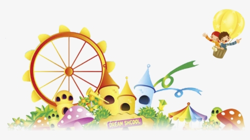 Transparent Playground Clipart Png - Hot Air Balloon Clipart Back Ground, Png Download, Free Download
