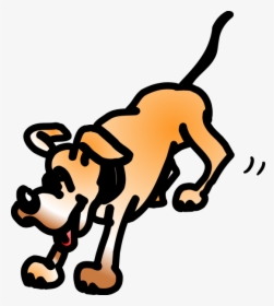 Landing Cartoon Dog Svg Clip Arts - Ảnh Động Con Chó, HD Png Download, Free Download