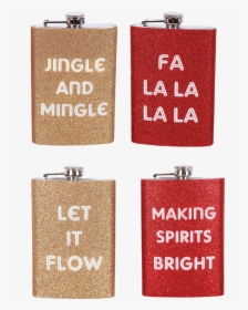 Glitter Sayings Flask - Coin Purse, HD Png Download, Free Download