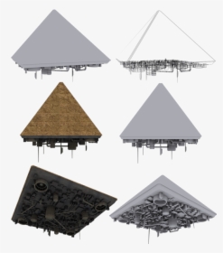 Giza Pyramid Spaceship 3d Model Free Download Stargate - Giza Y Teotihuacan, HD Png Download, Free Download