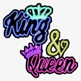 #neon #king #queen #clown - King And Queen Png, Transparent Png - kindpng
