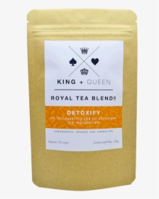 Detoxify Organic Herbal Tea King And Queen - Label, HD Png Download, Free Download