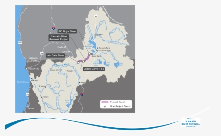 Klamath Dam Removal Map, HD Png Download, Free Download