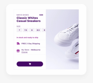 Delivery Options Displayed On Web Site - Sneakers, HD Png Download, Free Download