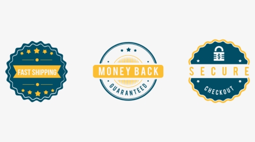 Trust Badges Safe Checkout Fast Shipping Money Back - Circle, HD Png Download, Free Download
