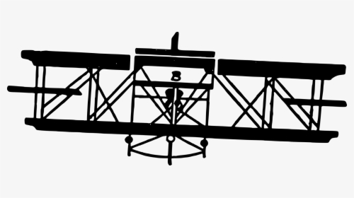 Angle,monochrome Photography,monochrome - Wright Brothers Plane Icon, HD Png Download, Free Download