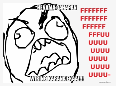 Henama Gahapan - Rage Face Meme Transparent, HD Png Download, Free Download
