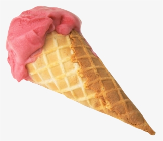 Ice Cream Cones Chocolate Ice Cream Strawberry Ice - Ice Cream Cone Invisible Background, HD Png Download, Free Download