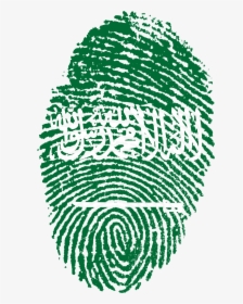 Saudi Flag Fingerprint, HD Png Download, Free Download