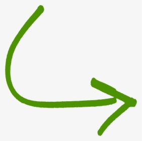 Green Down Curved Arrow Png - Curved Arrow Icon Png, Transparent Png, Free Download