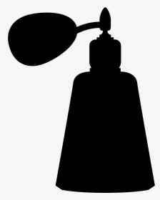 Parfum Elegant Vintage Bottle Black Silhouette Shape - Perfume Bottle Silhouette Png, Transparent Png, Free Download