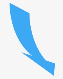 Curved, Wide Directional Arrow Pointing To The Lower, HD Png Download, Free Download