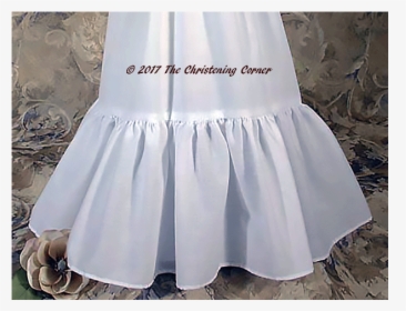 Toddlers Ruffled Slip For Vintage Christening Gowns - Satin, HD Png Download, Free Download