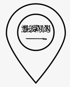 Saudi Arabia Flag Rubber Stamp"  Class="lazyload Lazyload - Line Art, HD Png Download, Free Download