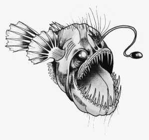 Transparent Anglerfish Png - Angler Fish Tattoo Designs, Png Download, Free Download