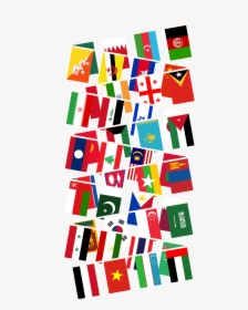 Asia Multi Nation Bunting"  Title="asia Multi Nation - World Flag Bunting Transparent, HD Png Download, Free Download