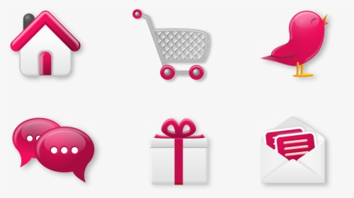 Icon Set Pink Clip Arts, HD Png Download, Free Download